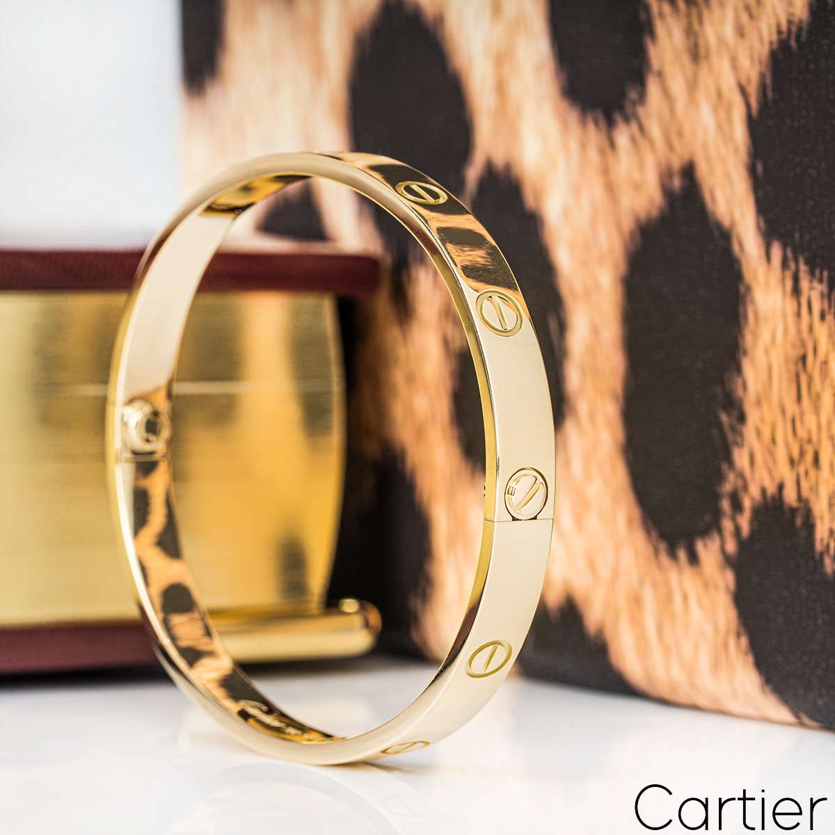 Cartier Yellow Gold Plain Love Bracelet Size 18 B6035518 Cartier Yellow Gold Plain Love Bracelet Size 18 B6035518